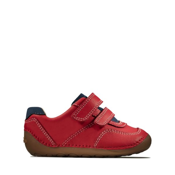 Clarks Boys Tiny Dusk Toddler Casual Shoes Red | CA-8615429